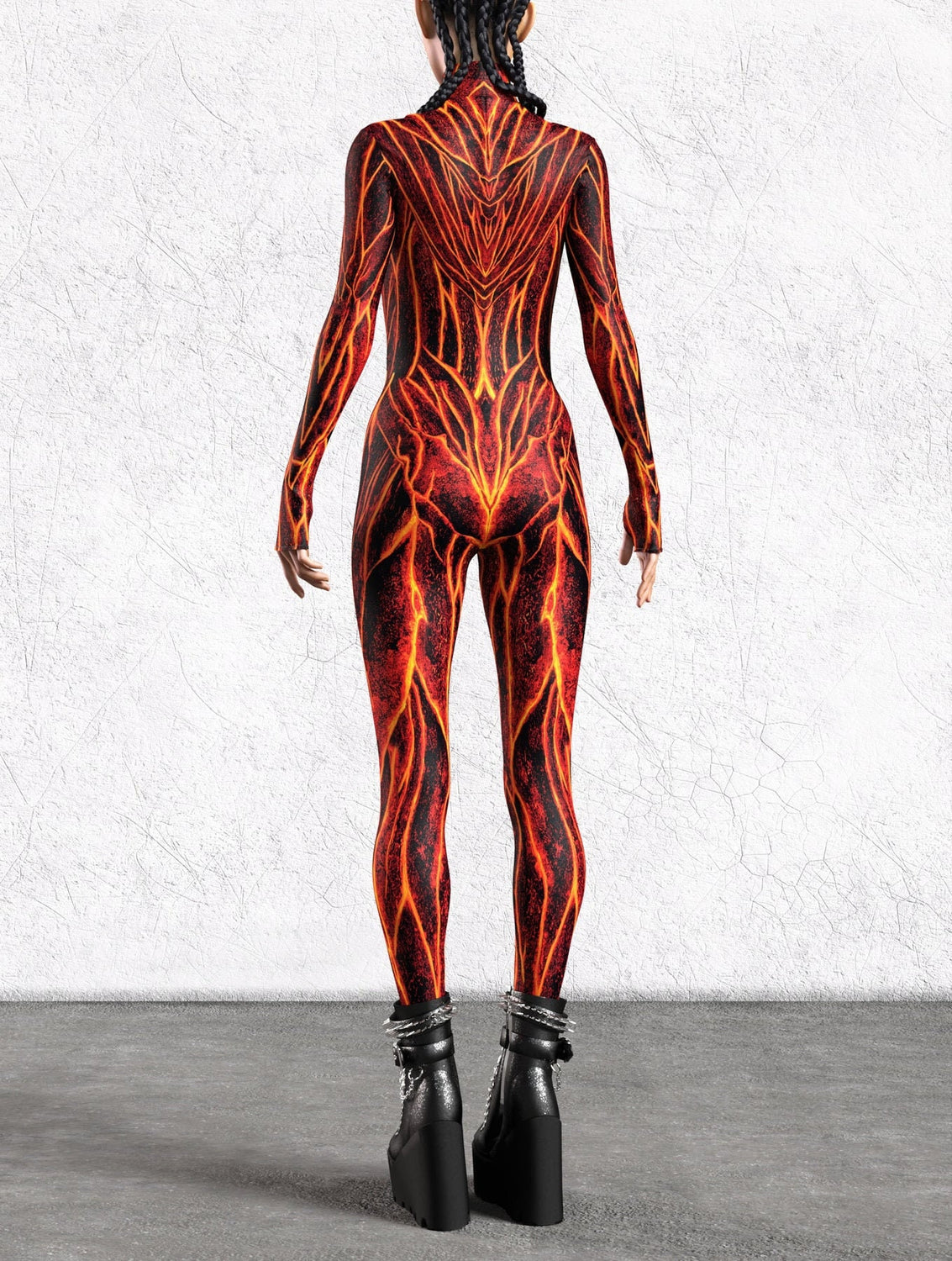 Lava Burst Mesh Rave Wings 8