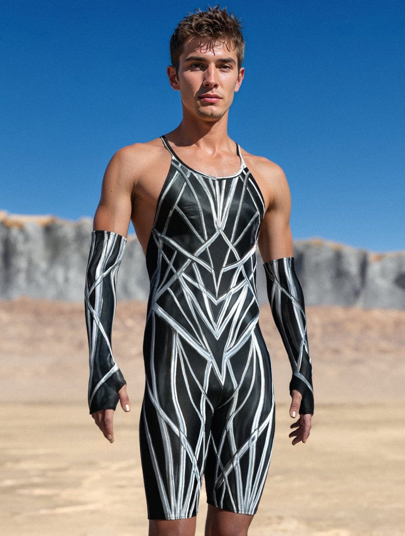 Sublime Bind Male Crossed Jumpsuit 1