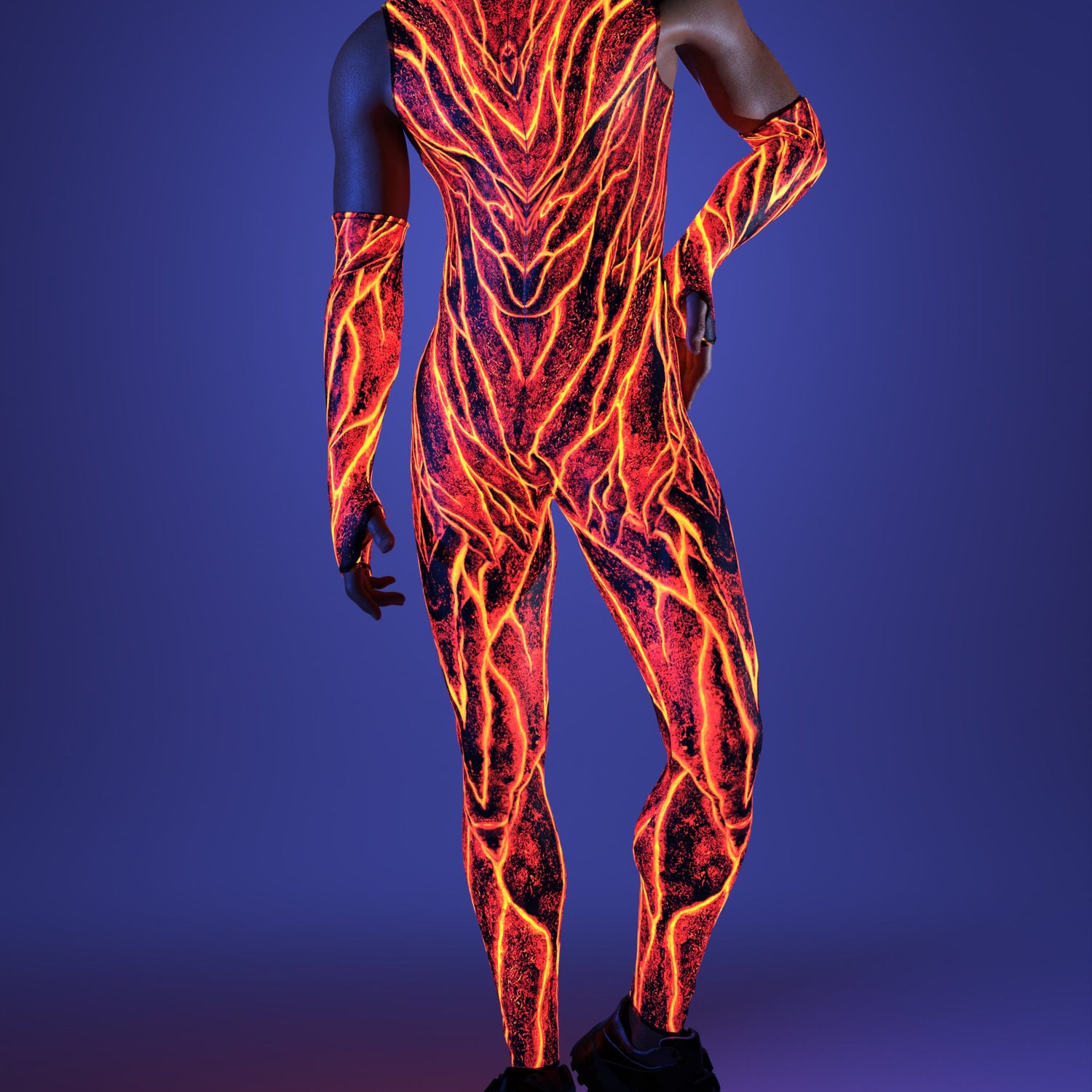 Lava Burst Male Sleeveless Costume 6