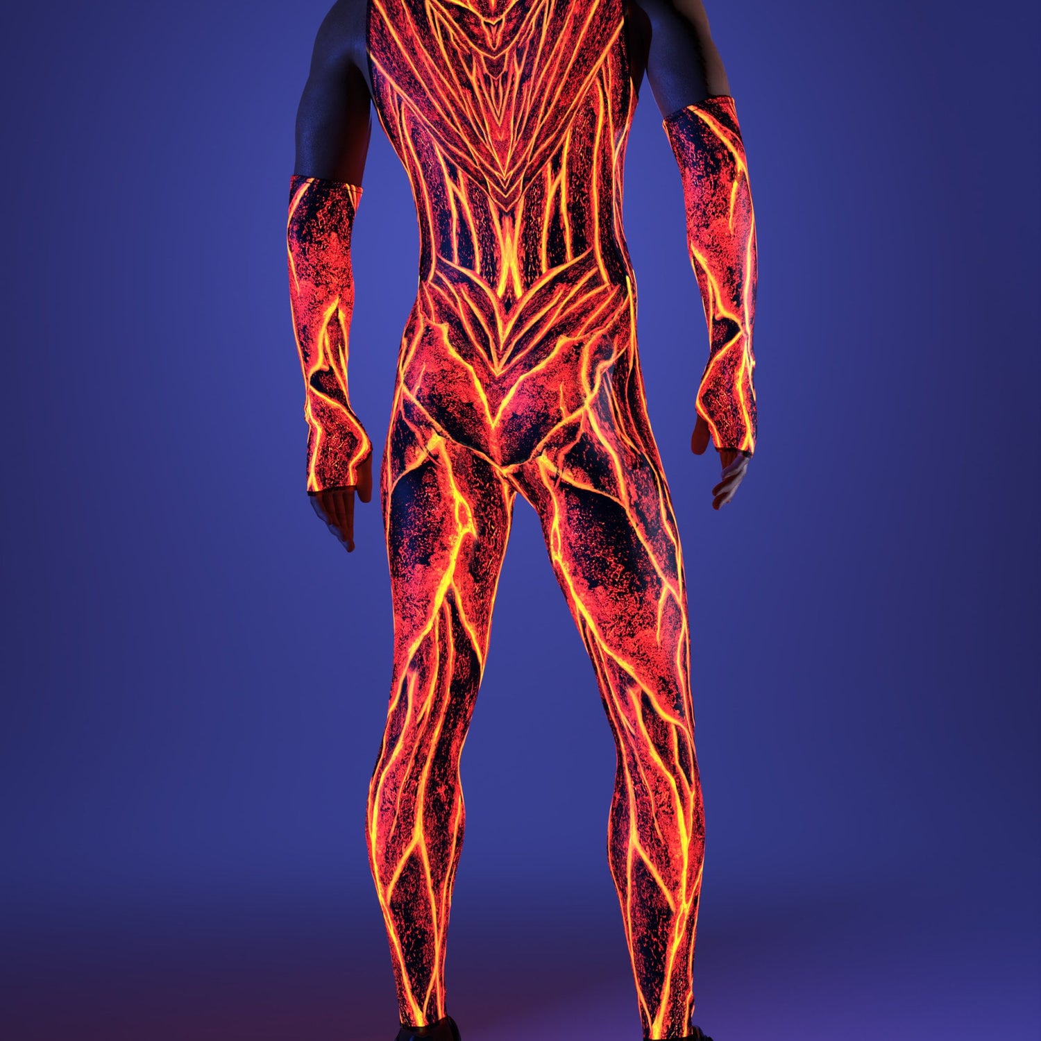 Lava Burst Male Sleeveless Costume 7