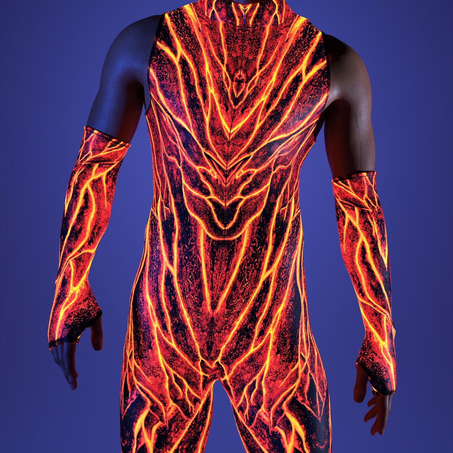 Lava Burst Male Sleeveless Costume 8