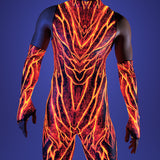 Lava Burst Male Sleeveless Costume