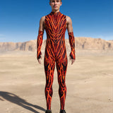 Lava Burst Male Sleeveless Costume