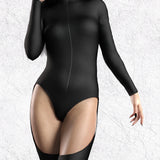 Just Black Chaps Leotard