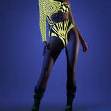 Chaotique Green Asymmetrical Leotard