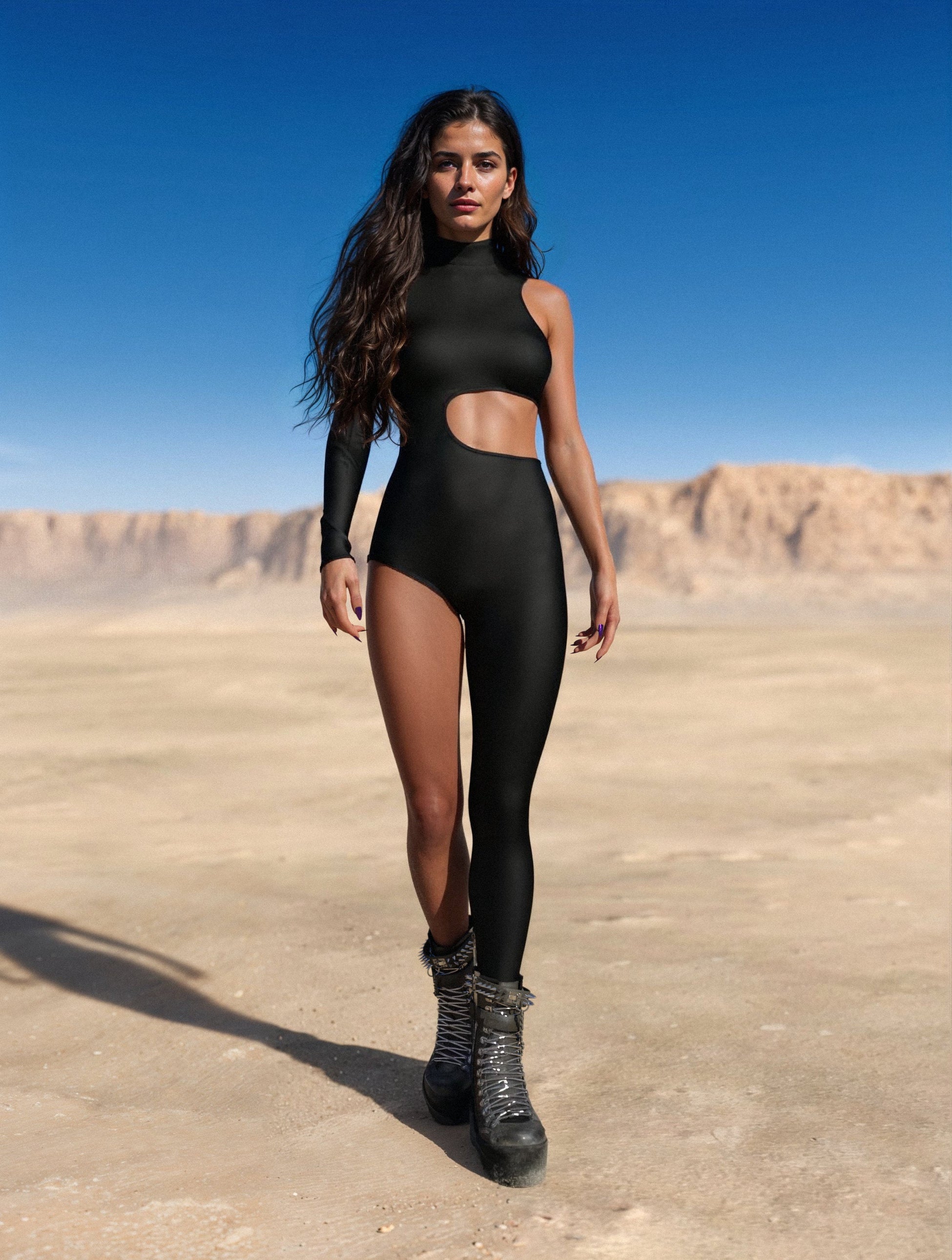 Just Black Asymmetrical Costume 2