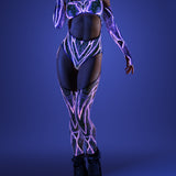 Magenta Burst Wings Set