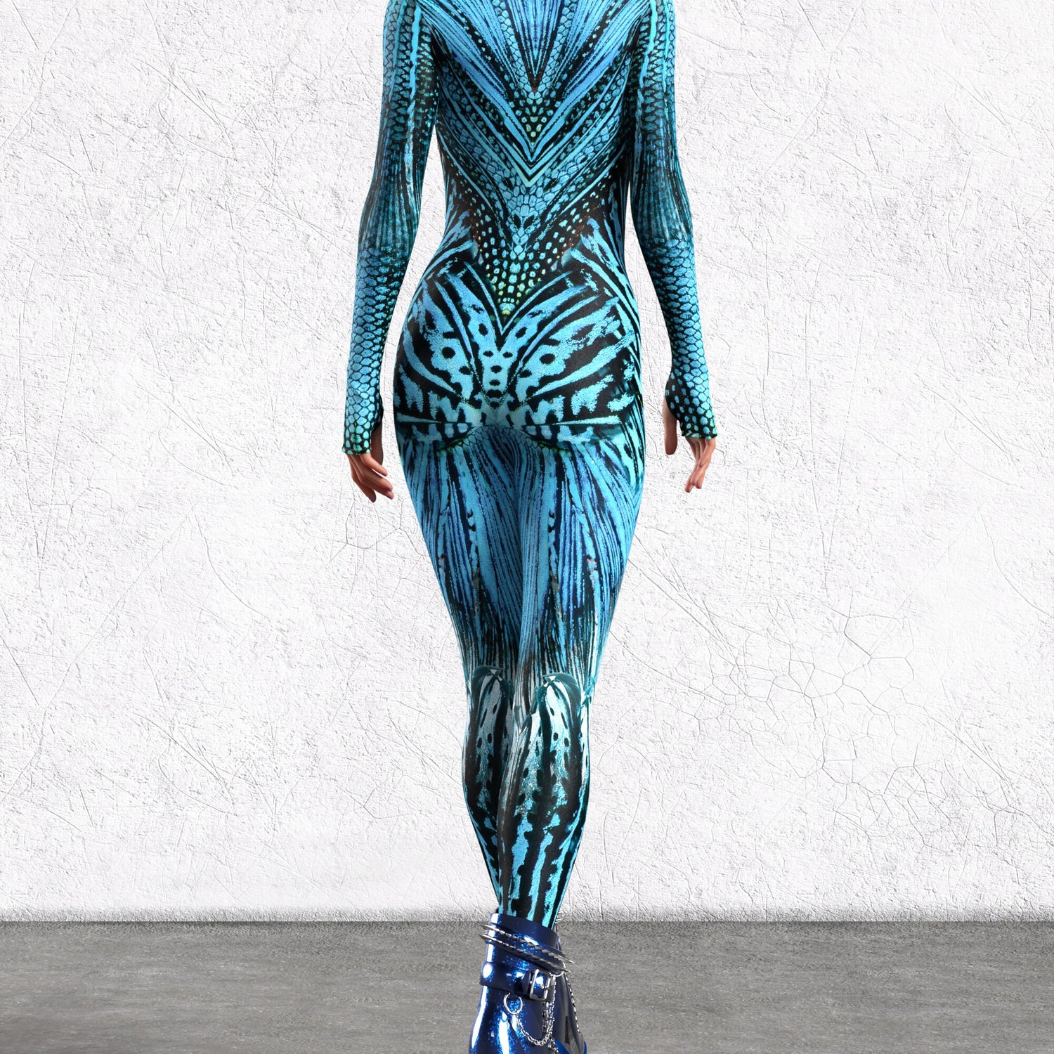 Women Blue Hypnotic Costume
