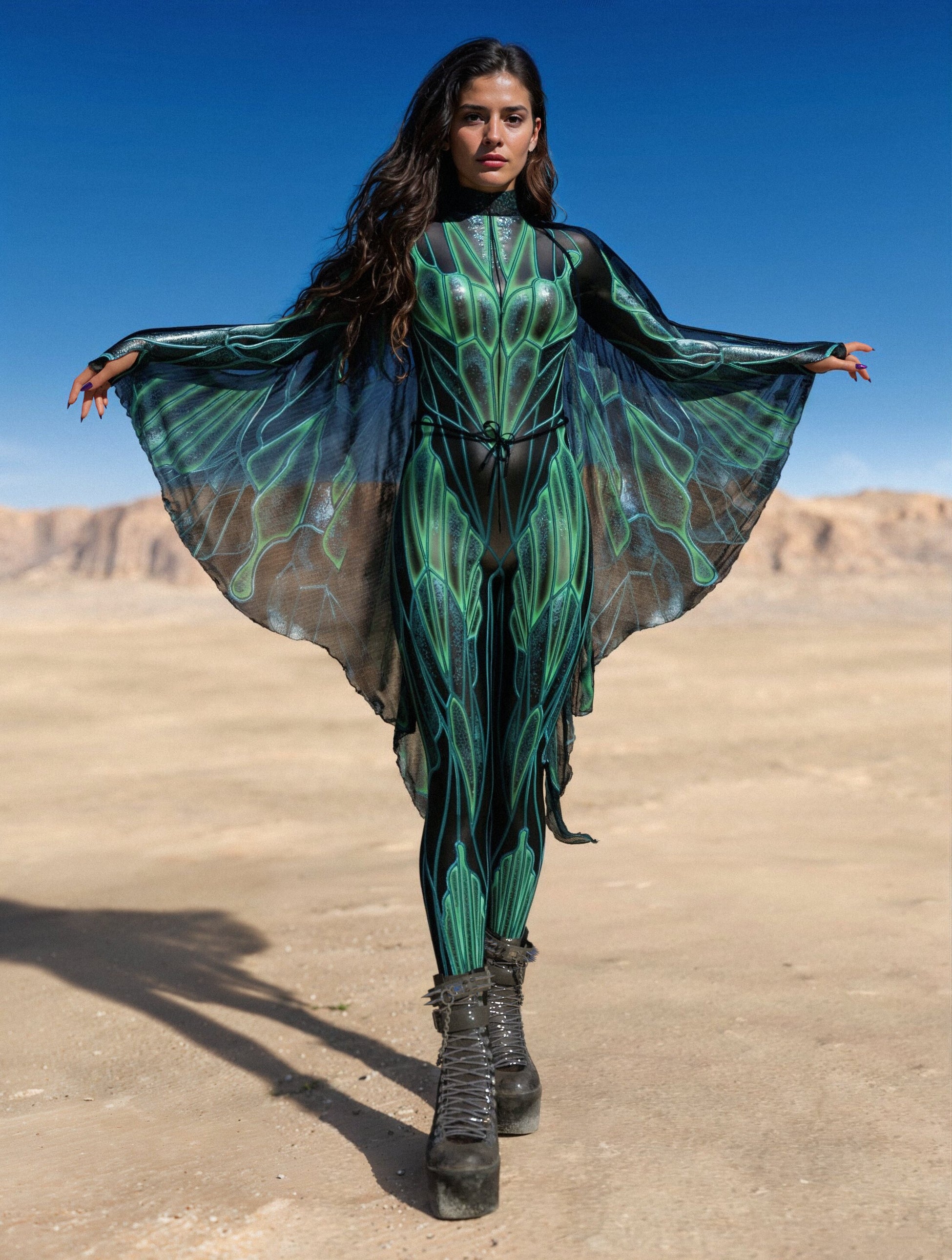 Soaring Alchemy Green Costume Wings Set 1