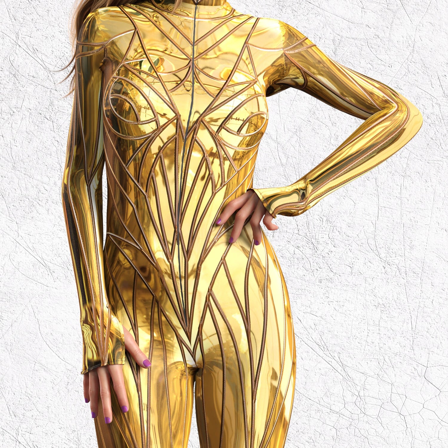 Solidus Gold Mesh Wings 6