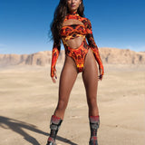 Firestorm Open-Heart Leotard