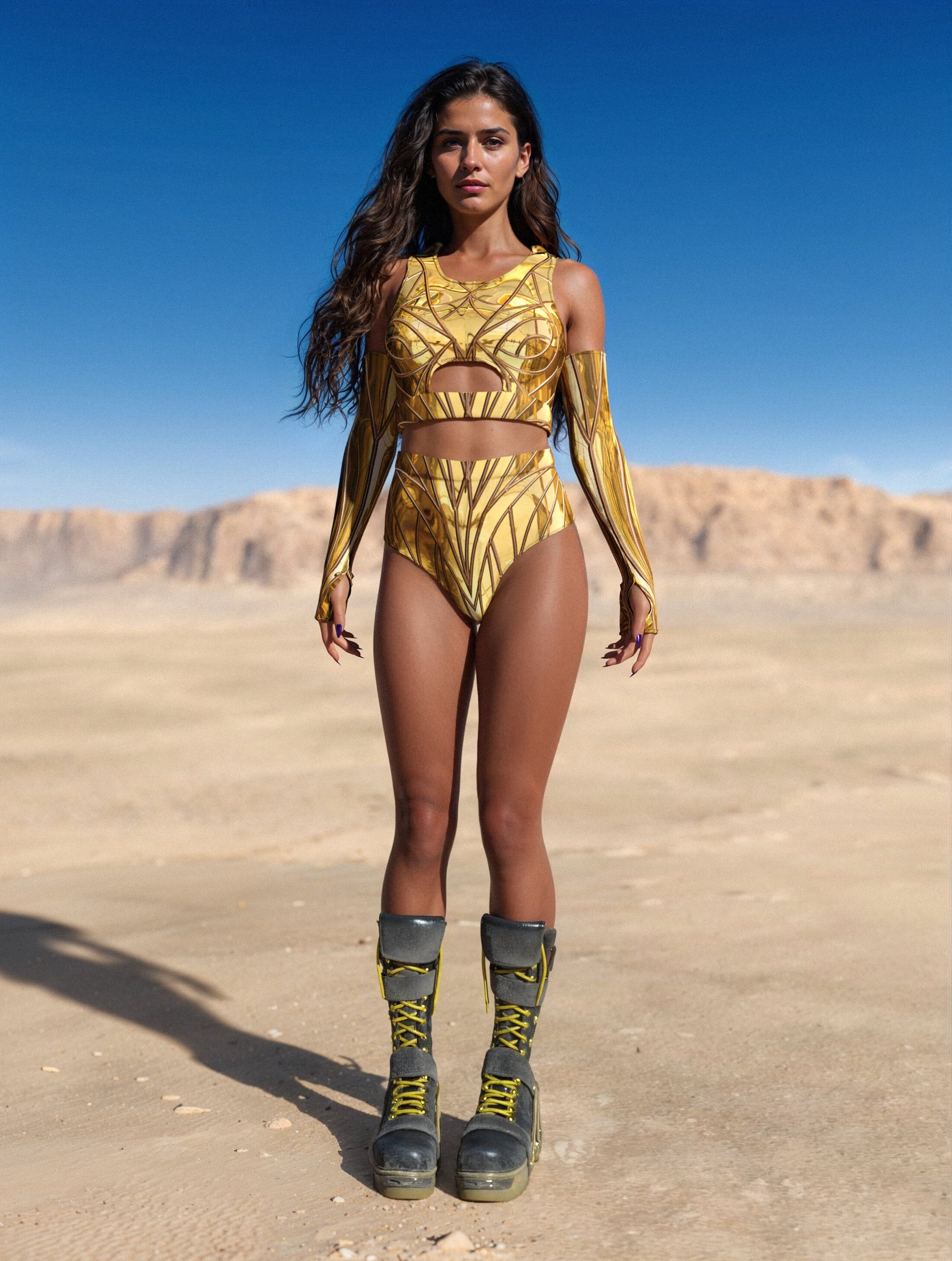 Solidus Gold Cut HW Shorts 1