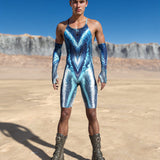 Blue Lagoon Male Crossed Jumpsuit