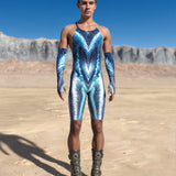 Blue Lagoon Male Crossed Jumpsuit