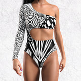Chaotique BnW Asymmetrical Leotard