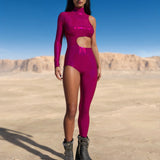 Luxe Rose Asymmetrical Costume