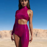 Luxe Rose Asymmetrical Costume