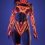 Lava Burst Chaps Wings Set