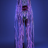 Magenta Burst Wings Set