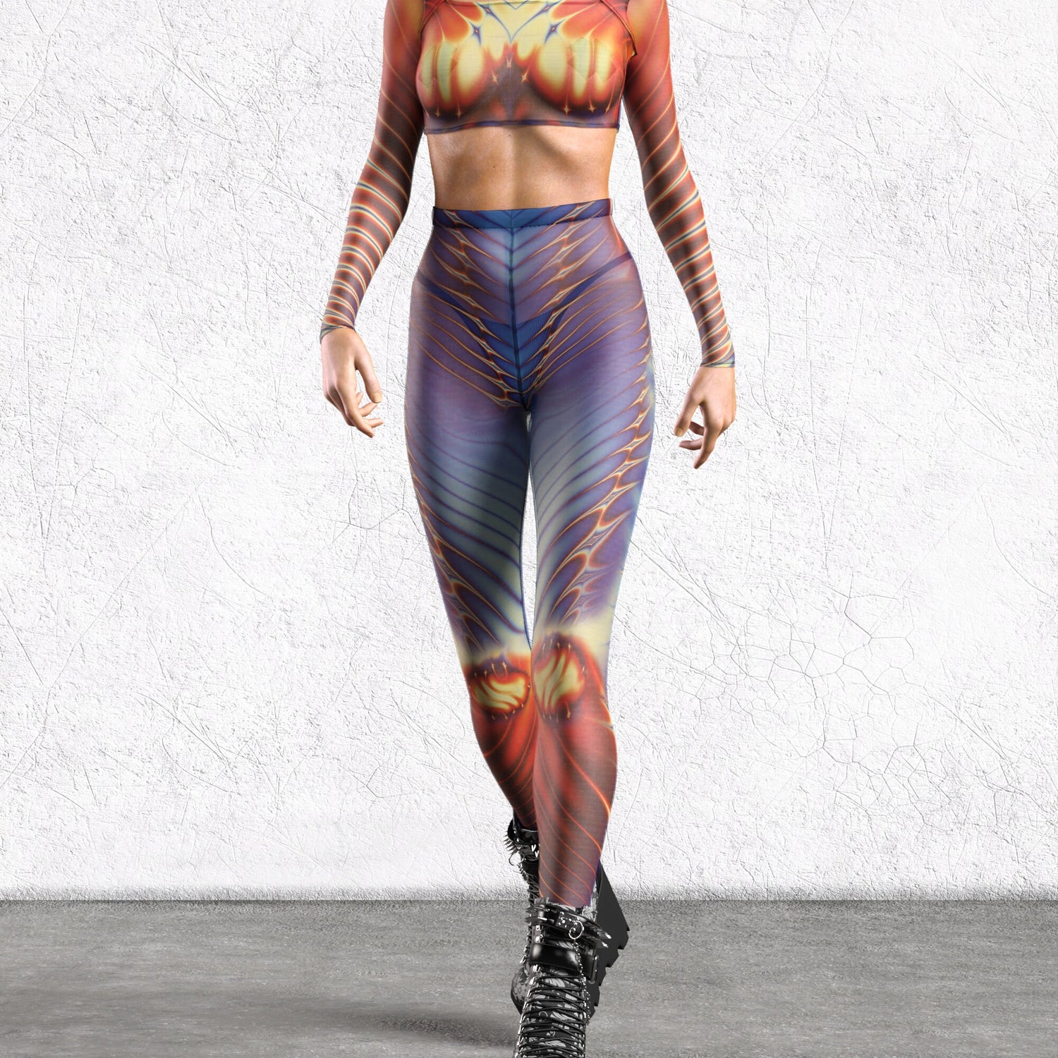 Women Ignition Mesh Cutout Rave Top