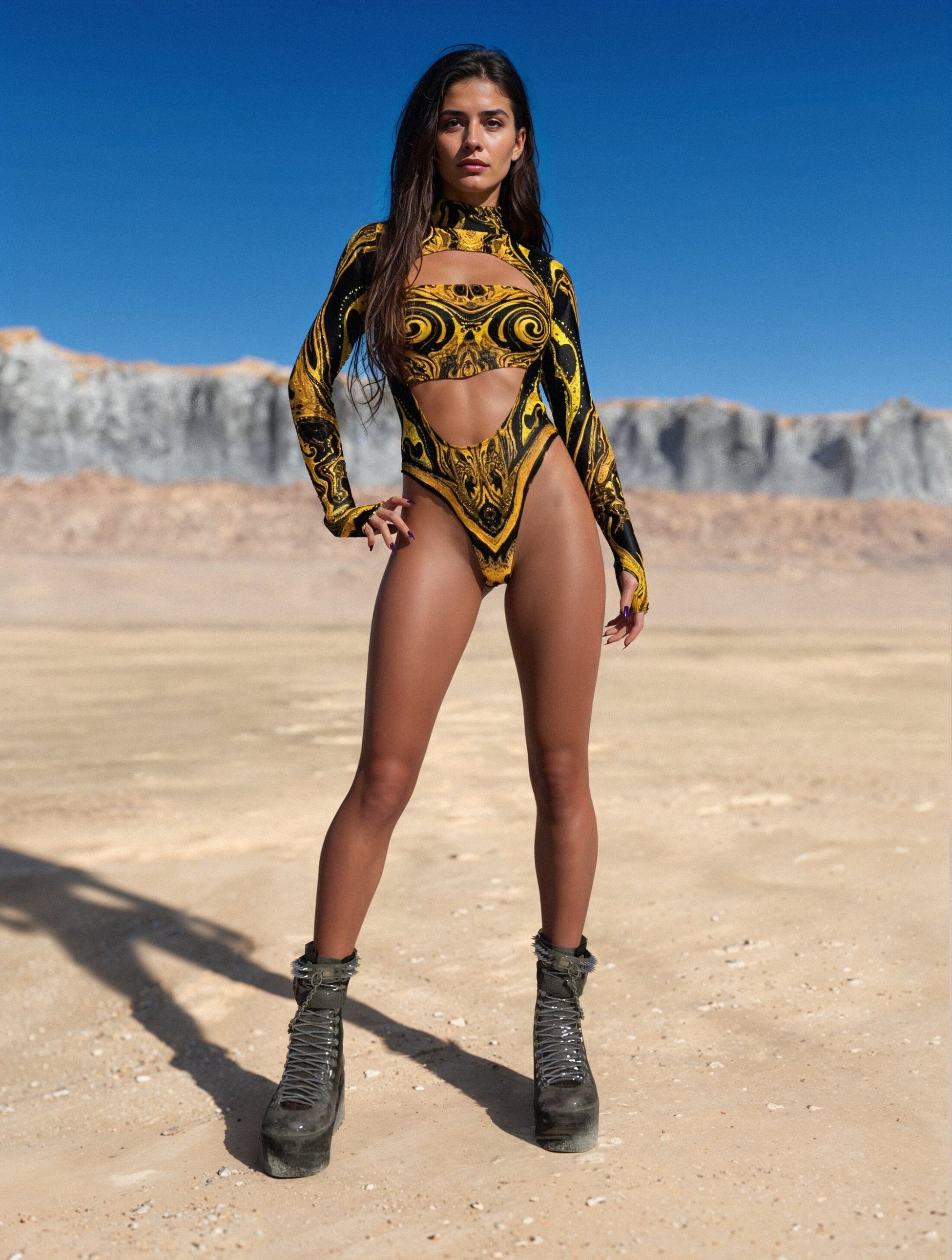 Gilded Open-Heart Leotard 2