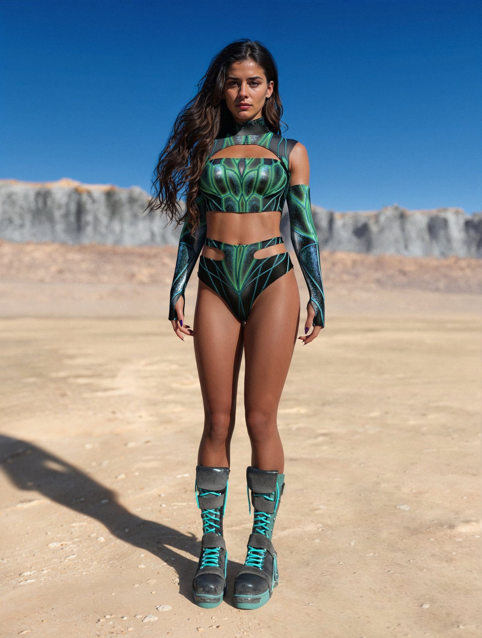 Soaring Alchemy Green Cutout Rave Set 2