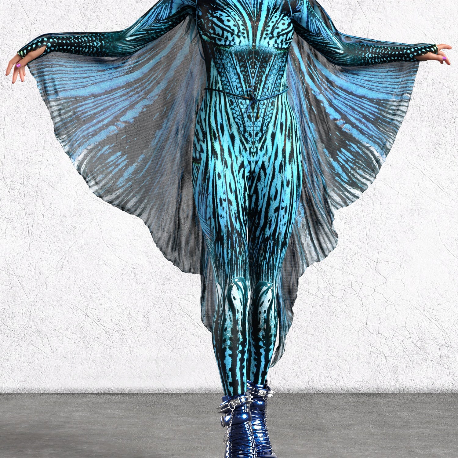 Blue Hypnotic Costume 6