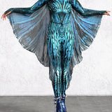 Blue Hypnotic Costume Wings Set
