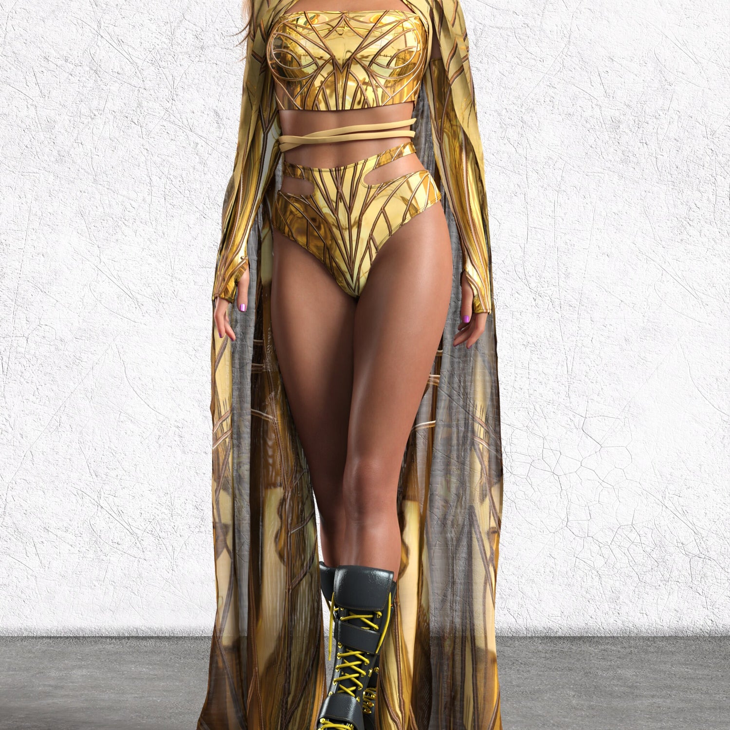 Solidus Gold Cutout Rave Top 6