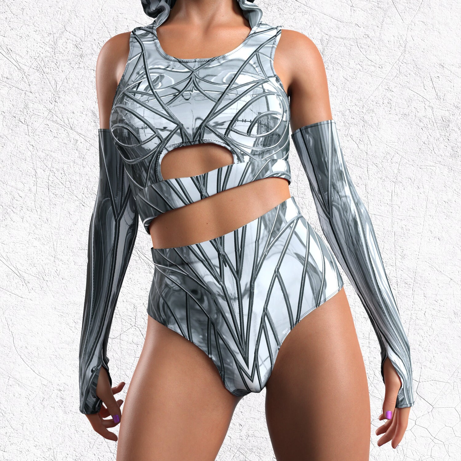 Solidus Silver Hooded Belt Set 6